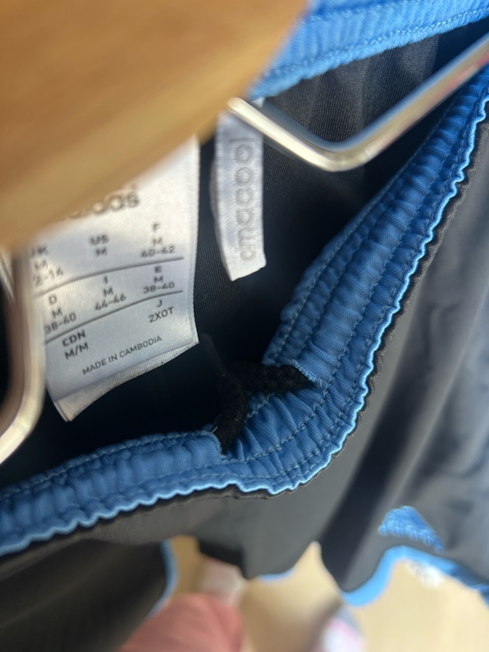 adidas Medium Shorts with Light Blue Trim - Picture 4 of 7